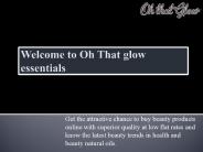 Health and Beauty Natural Oils