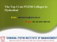 The Top 5 List PGDM Colleges In Hyderabad PowerPoint PPT Presentation