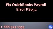 QuickBooks Payroll Error PS032