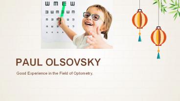 Vision care basics by Paul Olsovsky