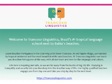 Learn Portuguese in Brazil