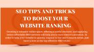 SEO Tips To Boost Website Traffic And Ranking