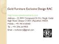 Gold Furniture Exclusive Design RAC PowerPoint PPT Presentation