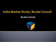 India Market Study | Bcube Consult