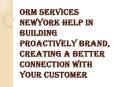 Why ORM Services Newyork is Important? PowerPoint PPT Presentation