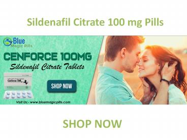 Sildenafil Citrate 100 mg Pills Online
