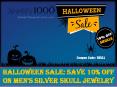 Halloween Sale: Save 10% Off on Mens Sterling Silver Skull ring PowerPoint PPT Presentation