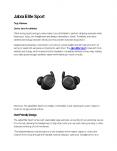 Jabra Elite Sport | Wireless Headphones | Earbud PowerPoint PPT Presentation