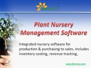 Plant Nursery management software