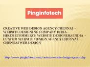 Custom Website Design Agency Chennai  - Chennai Web Design