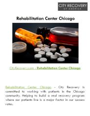 Rehabilitation Center Chicago