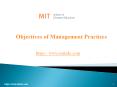 Objectives of Management Practices | MITSDE PowerPoint PPT Presentation