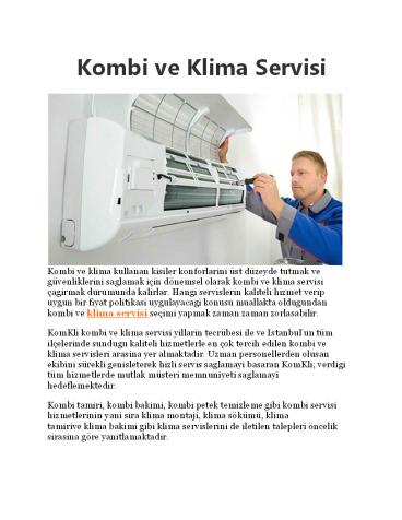 Kombi ve Klima Servisi