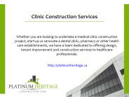 Clinic Construction Services