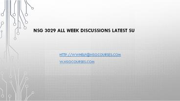 NSG 3029 All Week Discussions Latest SU (1)