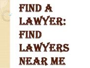 What Do We Find Lawyers Near Me?