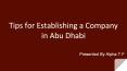 Business Set Up Services in Abu Dhabi | Alpha T.F (1) PowerPoint PPT Presentation