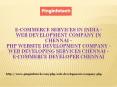 E-commerce Services in India - Web Development Company in Chennai PowerPoint PPT Presentation