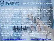 How To Get Loan From Need a Fast Loan
