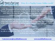 How do a Payday Loans Online work