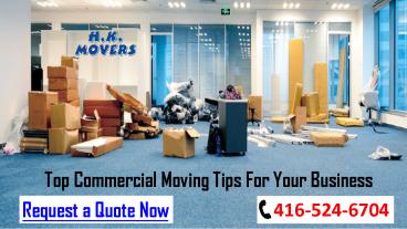 Corporate Moving services in Canada