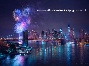 Best classified site for Backpage users...!