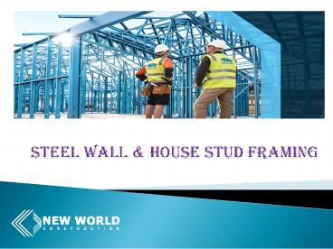 Steel wall & House stud Framing (1)