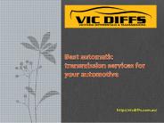 Best automatic transmission services for your automotive