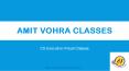 CS Executive Virtual Classes in India by Amit Vohra Classes PowerPoint PPT Presentation