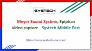 Meyer Sound System - Systech Middle East