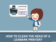 HOW TO CLEAN THE HEAD OF A LEXMARK PRINTER?
