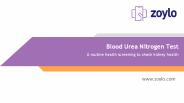 Overview of Blood Urea Test