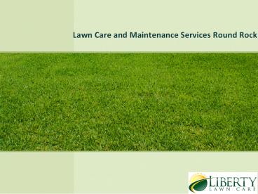 Lawn Care and Maintenance Services Round Rock