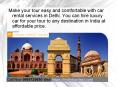 Luxury Car Hire Delhi - Rent a Car in Delhi PowerPoint PPT Presentation