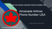 Aircanada Airlines Toll Free Number USA
