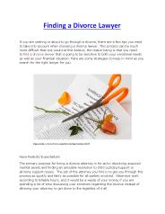 Finding a Divorce Lawyer