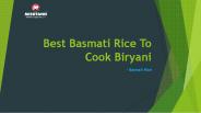 Best Basmati Rice To Cook Biryani