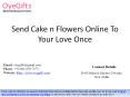 Send Cake n Flowers Online To Your Love Once PowerPoint PPT Presentation