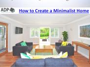 How to Create a Minimalist Home