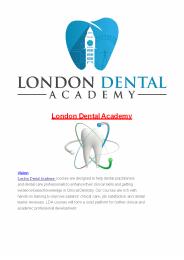 London Dental Academy