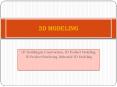 3D Modeling PowerPoint PPT Presentation