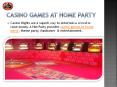 Casino Games at Home Party PowerPoint PPT Presentation