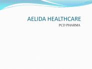 Aelida Healthcare Best PCD Pharma