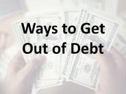 25 Ways to Get Out of Debt