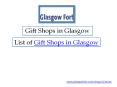 Gifts Shops in Glasgow PowerPoint PPT Presentation