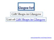Gifts Shops in Glasgow