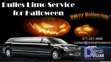 Dulles Limo Service for Halloween