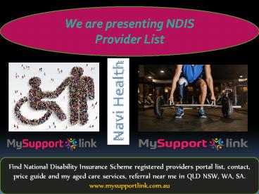 NDIS Provider List
