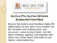 Alpha Phi Alpha Sphinx Subscription Box - uniquegreek.co