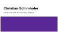 Christian Schirnhofer : Trustworthy Business Market Expert PowerPoint PPT Presentation